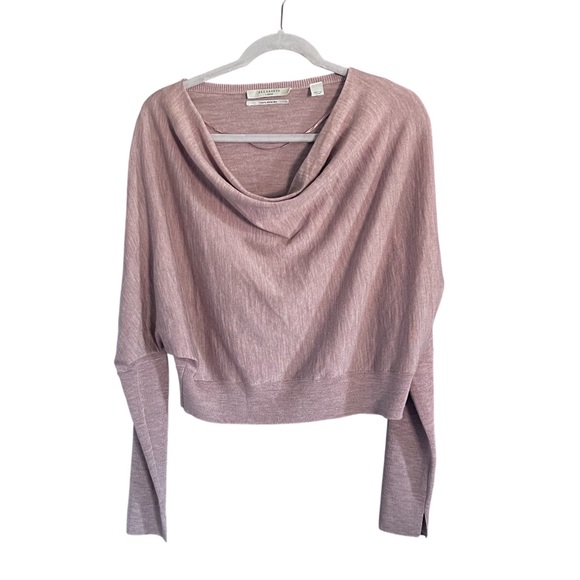 EUC All Saints Ridley 100% Merino Wool Dusty Pink Sweater size Large - Picture 4 of 10
